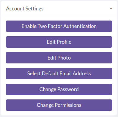 Account Settings