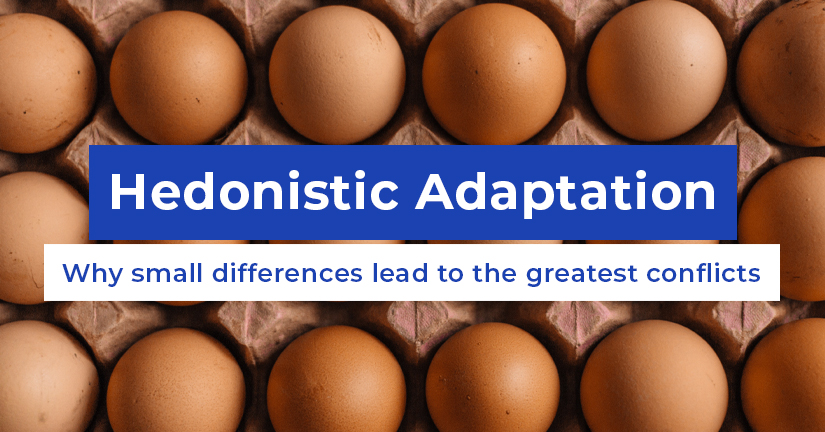 Hedonistic Adaptation - Why small differences lead to the greatest conflicts