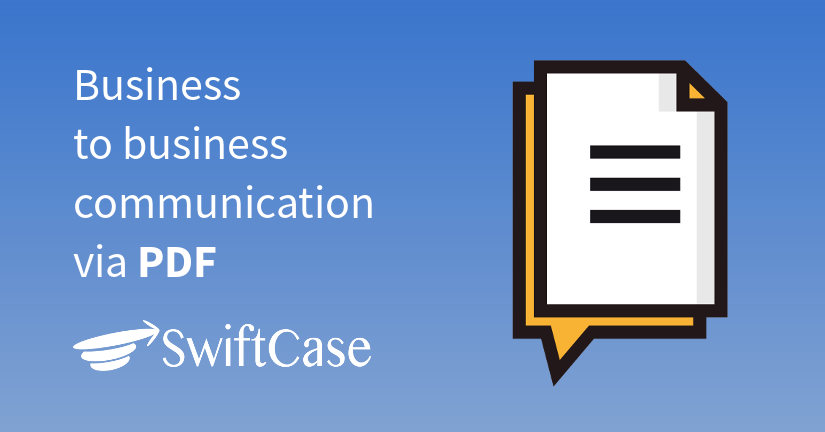 Business to business communication via PDF