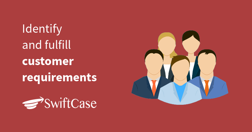 Identify and fulfill customer requirements