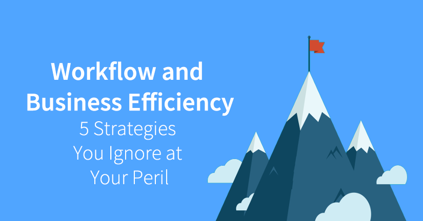 Workflow and Business Efficiency - 5 Strategies You Ignore at Your Peril